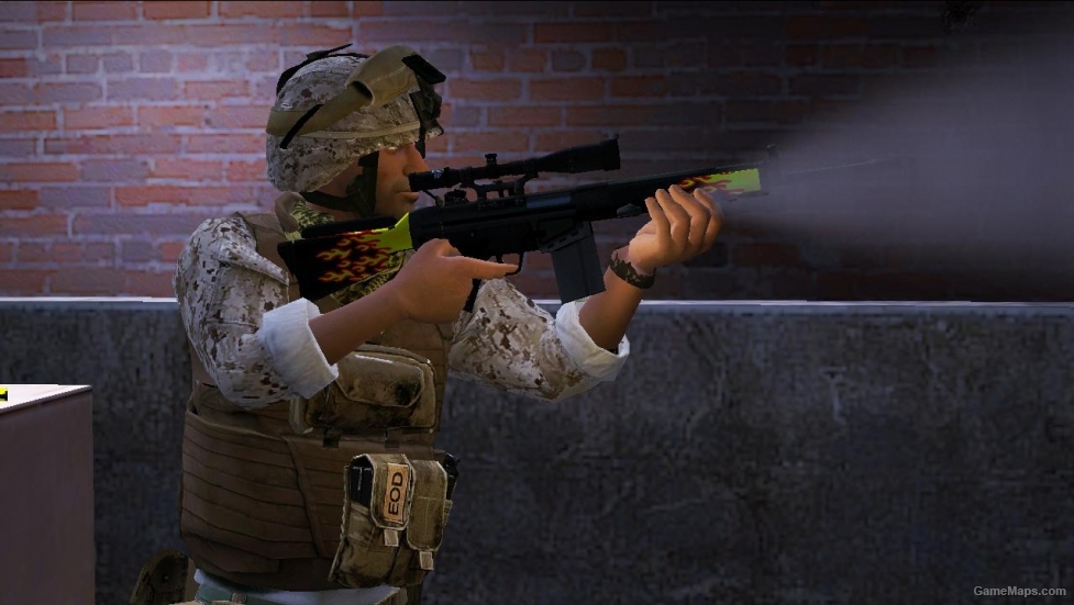 L4D1-Military Sniper Blaze Skin (Online)