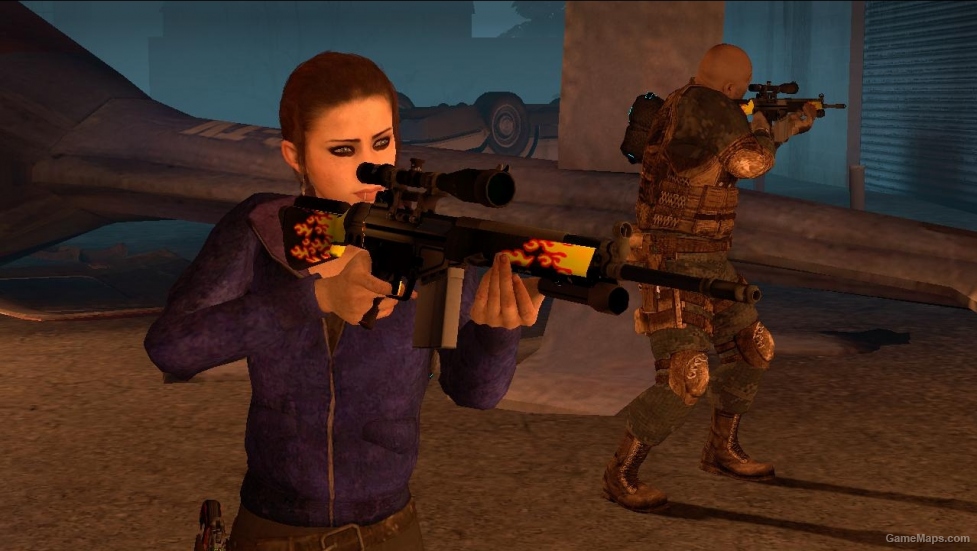 L4D1-Military Sniper Blaze Skin (Online)
