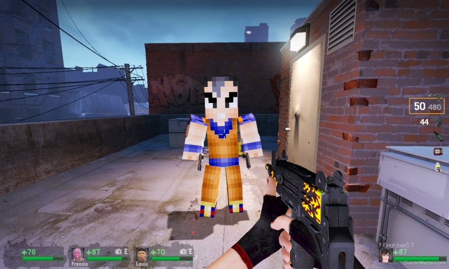 L4D1-Minecraft Goku replaces to Bill