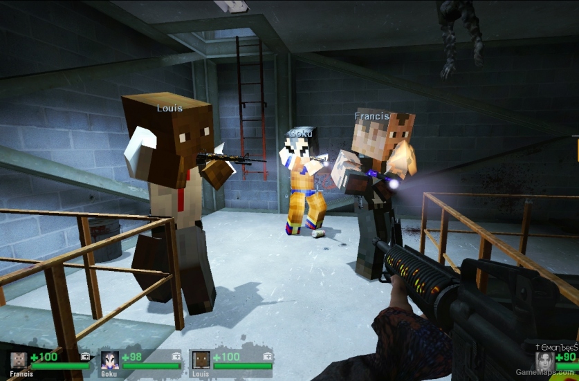 L4D1-Minecraft Goku replaces to Bill