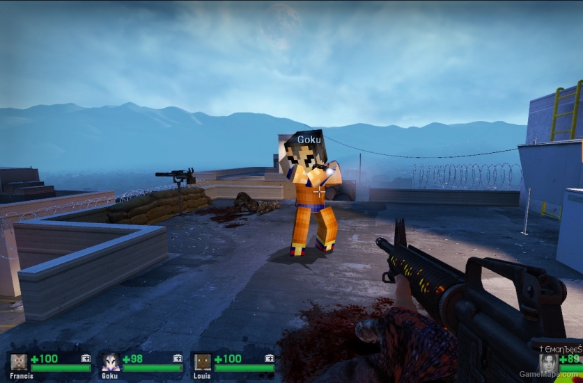L4D1-Minecraft Goku replaces to Bill
