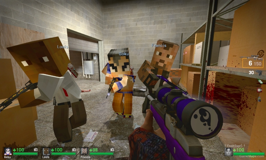 L4D1-Minecraft Goku replaces to Bill