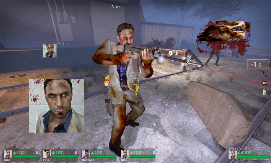 L4D1-Realistic survivor [Nick] replaces to Bill