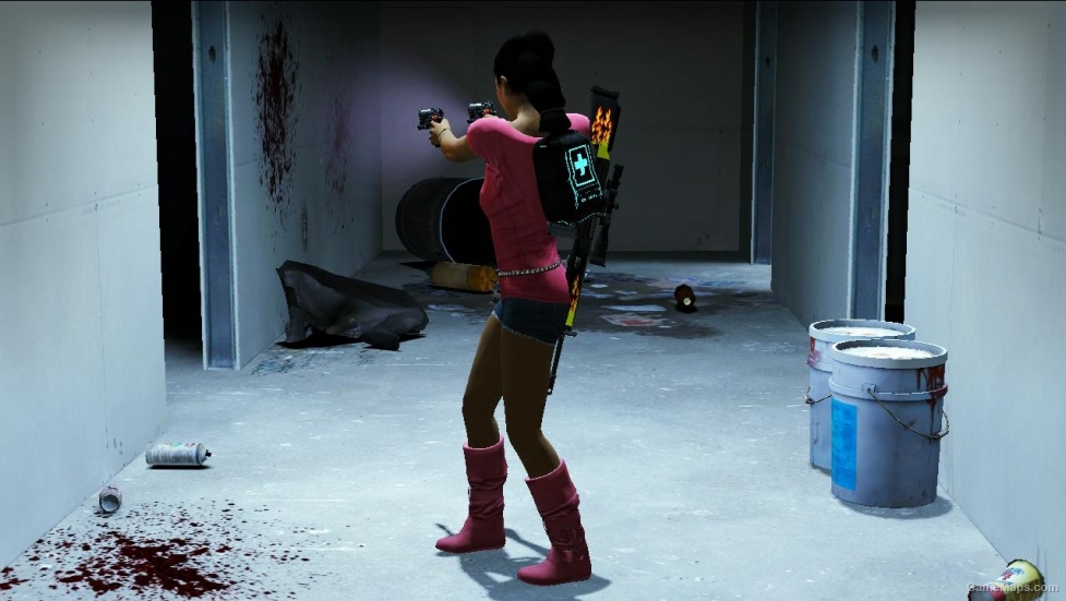 L4D1-Real Girl Rochelle Beta Hair, Shorts