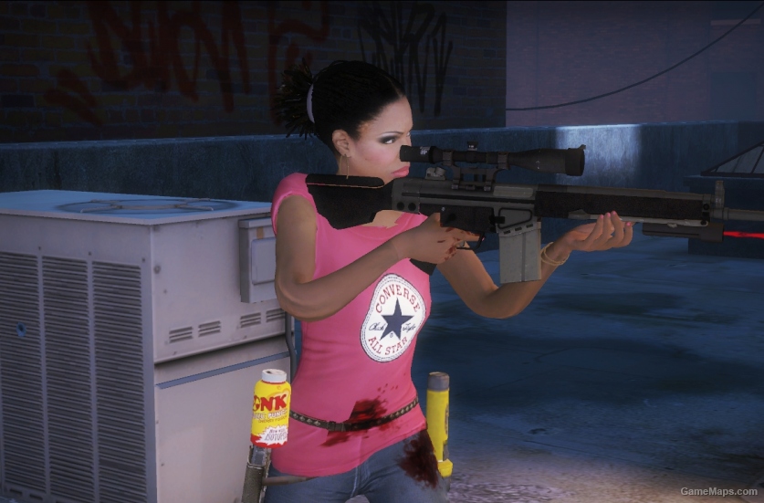 L4D1-Real Girl Rochelle replaces Zoey