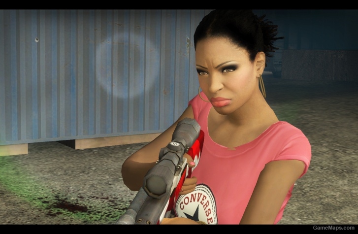 L4D1-Real Girl Rochelle replaces Zoey