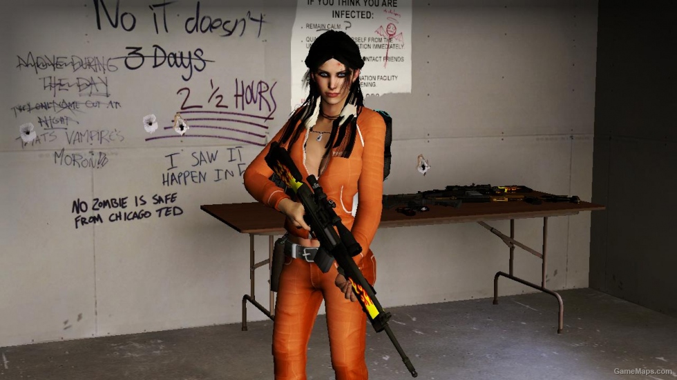 L4D1-Sexy Zoey Aperture Test Subject