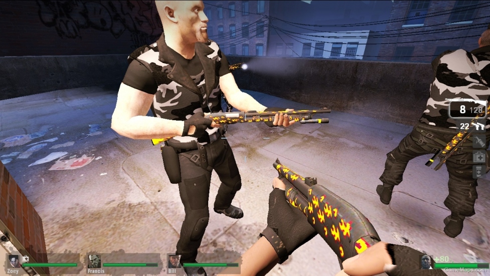 L4D1-Shotgun Blaze Skin