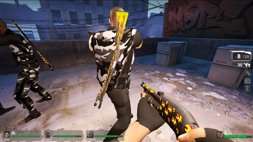 L4D1-Shotgun Blaze Skin