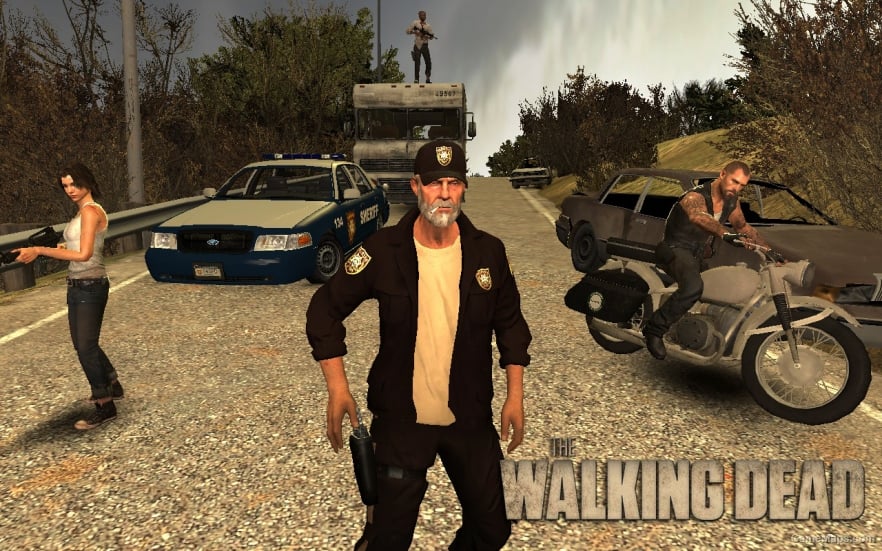 L4D1-The Walking Dead Bill Sheriff Jacket