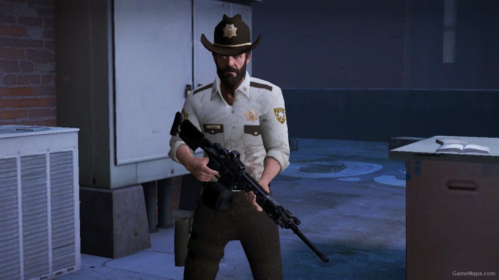 L4D1-The Walking Dead Bill Sheriff Outfit