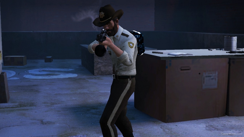 L4D1-The Walking Dead Bill Sheriff Outfit