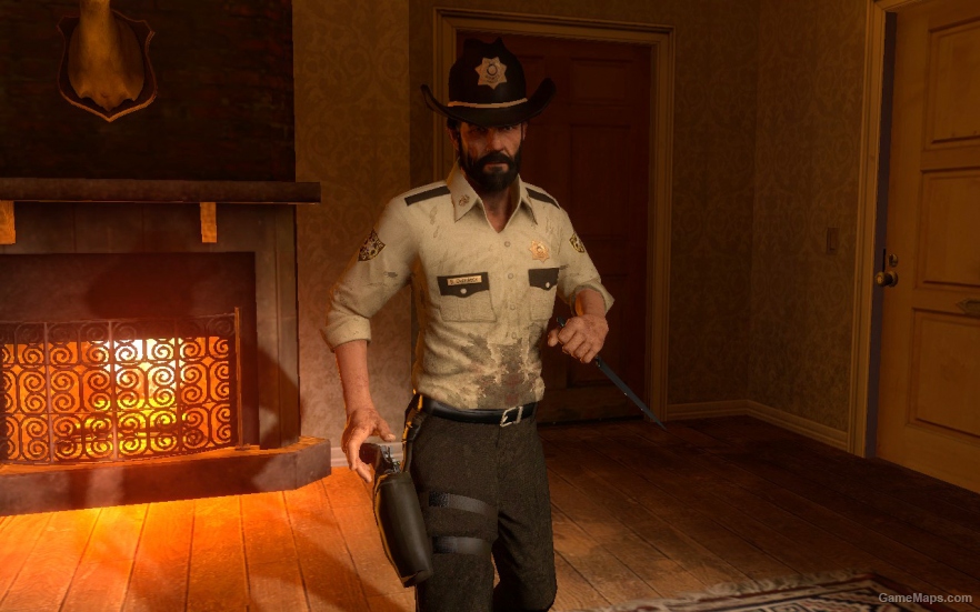L4D1-The Walking Dead Bill Sheriff Outfit