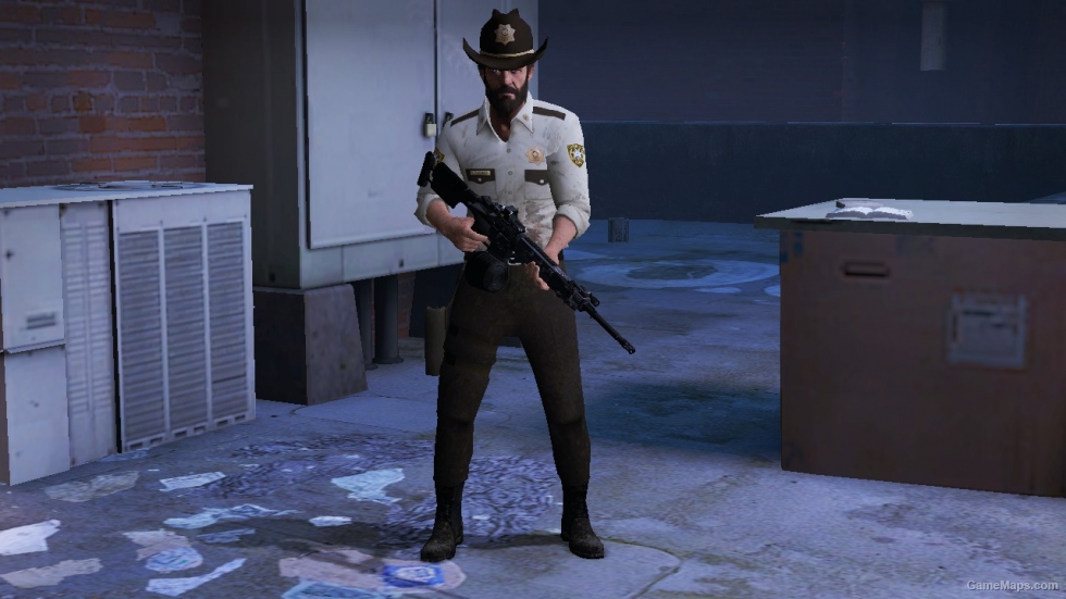 L4D1-The Walking Dead Bill Sheriff Outfit