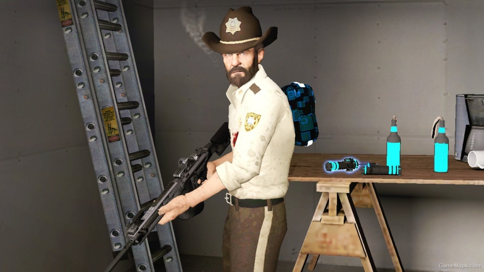 L4D1-The Walking Dead Bill Sheriff Outfit