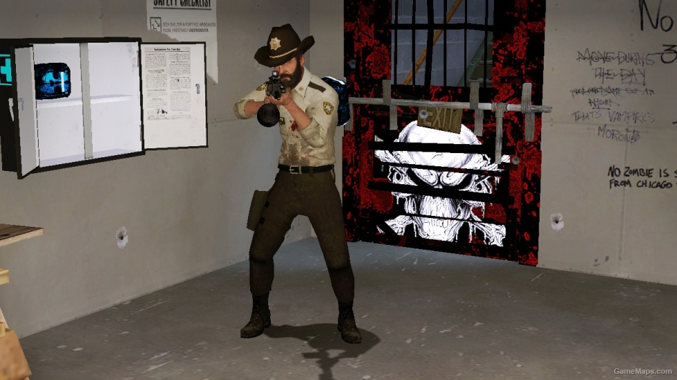 L4D1-The Walking Dead Bill Sheriff Outfit