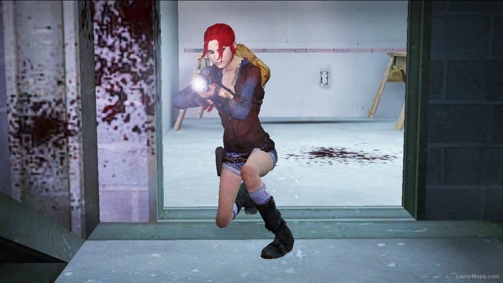 L4D1-zoey kat s outfit red hair