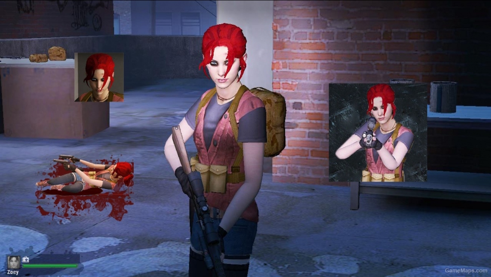 L4D1-Zoey Red Hair- Made in Heaven (with Gear)