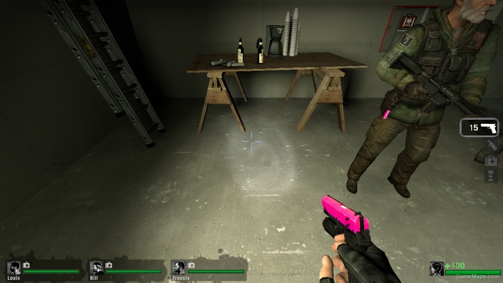 L4D1 - Pistol re-color: Pink