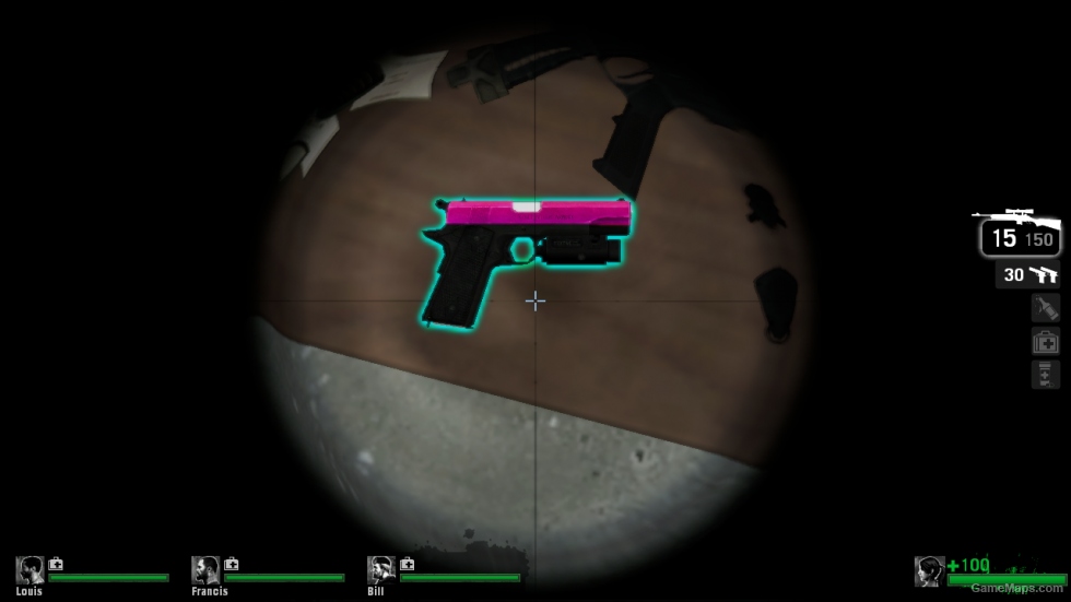 L4D1 - Pistol re-color: Pink