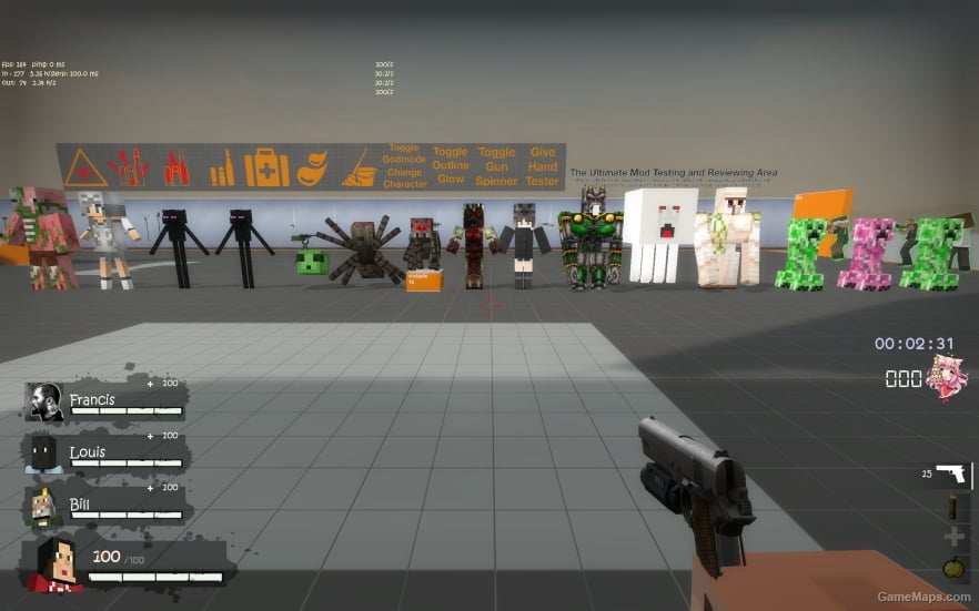 L4D1 -Pack Minecraft Special Infected
