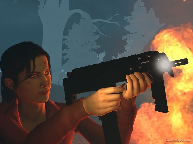 L4D1| MP7 Foregrip Down| Flat Topped| Replaces SMG