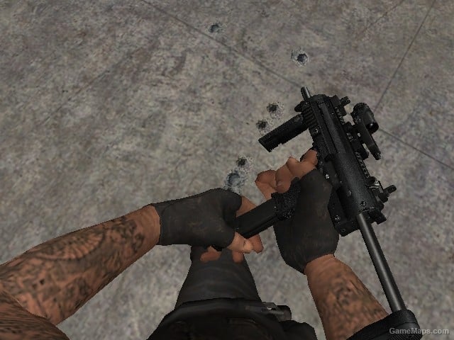 L4D1| Mp7 Stock Extended | Full Sights | Replaces SMG
