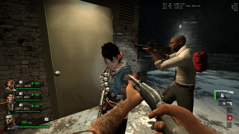 L4D1 B4B Tala replaces Zoey & Louis