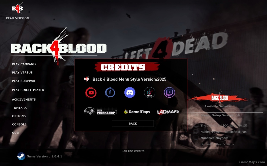 L4D1 Back 4 Blood Beta Hud Complete