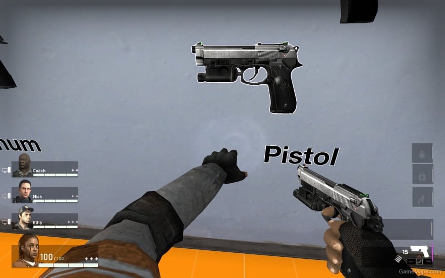 L4D1 Beretta 92FS Pistol V1