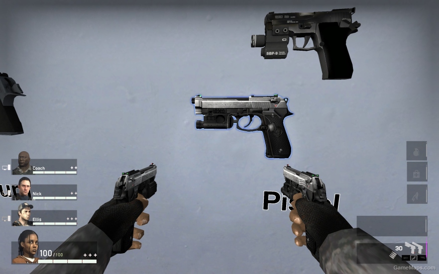 L4D1 Beretta 92FS Pistol V1