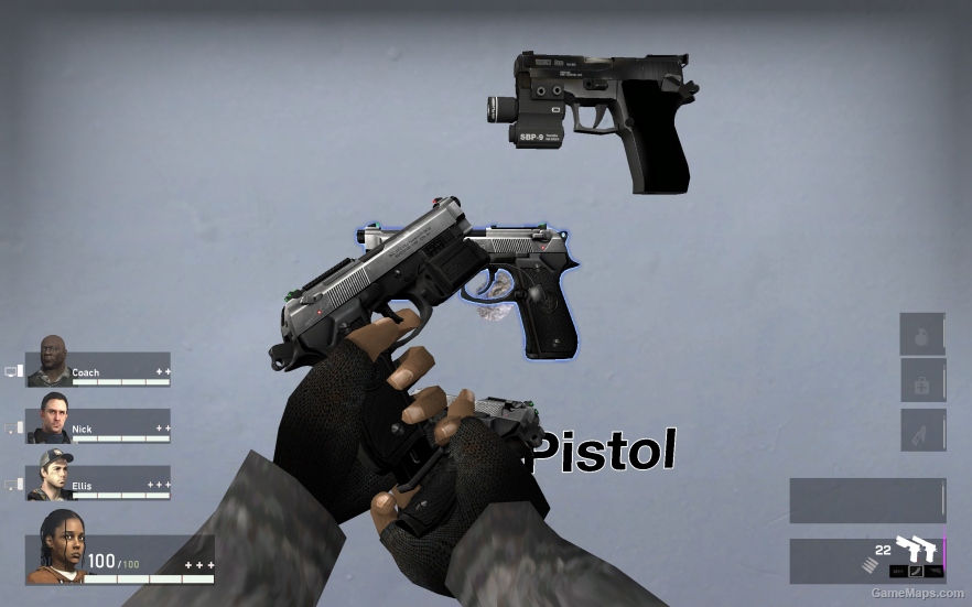 L4D1 Beretta 92FS Pistol V1