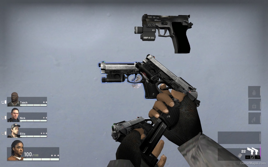 L4D1 Beretta 92FS Pistol V1