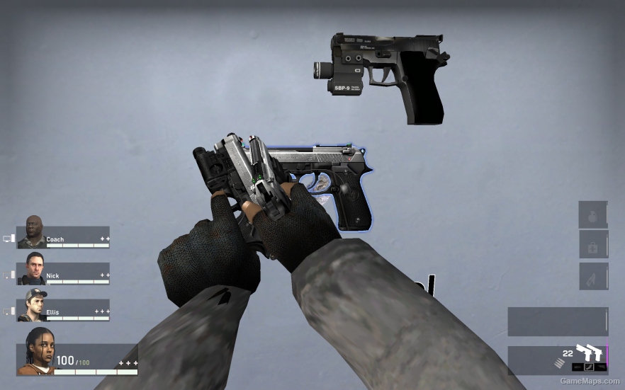 L4D1 Beretta 92FS Pistol V1