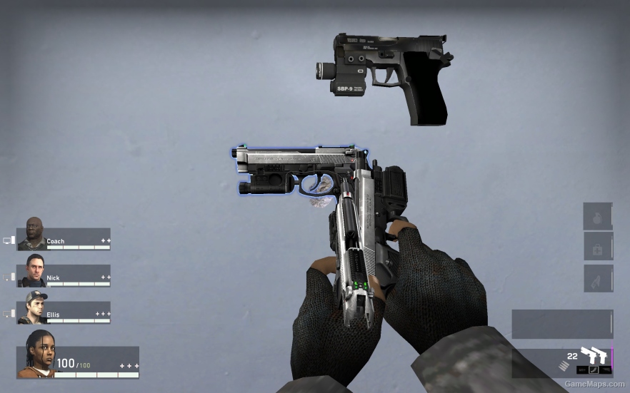 L4D1 Beretta 92FS Pistol V1