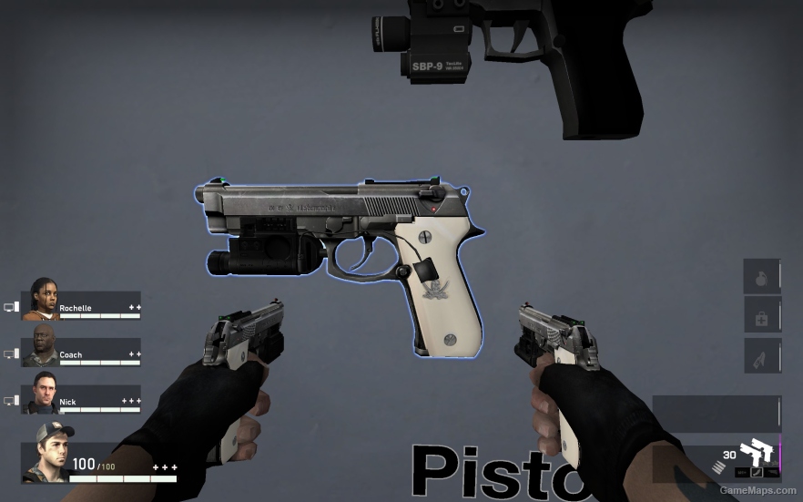 L4D1 Beretta 92FS Pistol V2