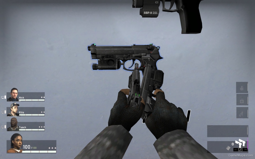 L4D1 Beretta 92FS Pistol V3
