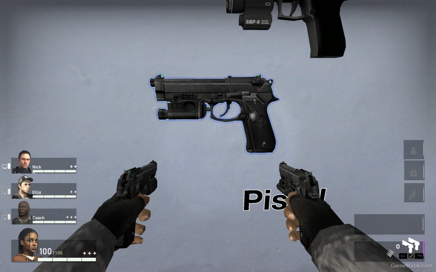 L4D1 Beretta 92FS Pistol V3