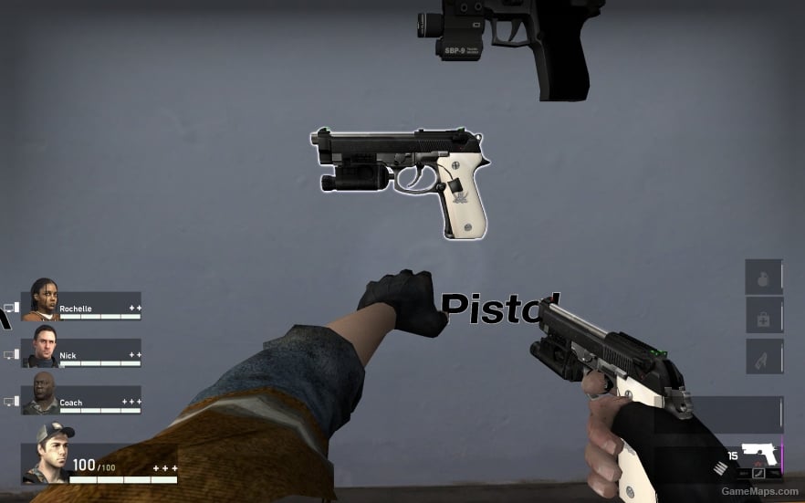 L4D1 Beretta 92FS Pistol V4