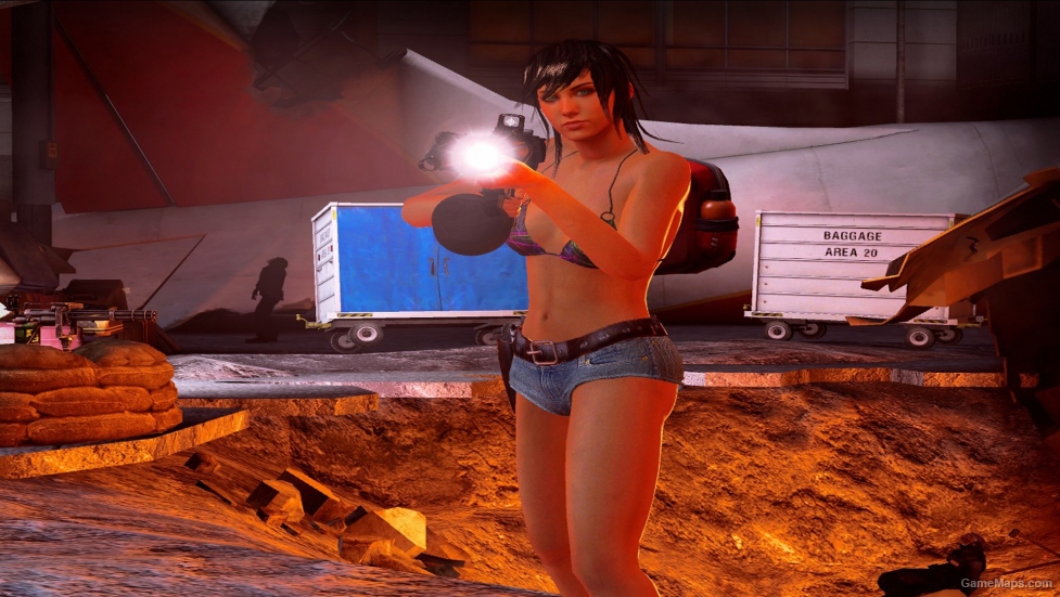 L4D1 Bikini Teen Angst Zoey (in shorts)