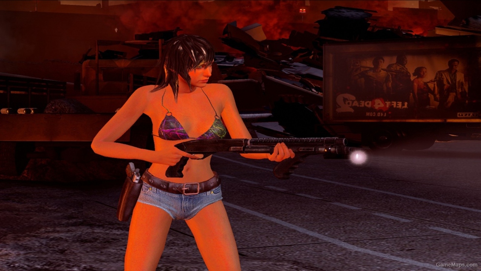 L4D1 Bikini Teen Angst Zoey (in shorts)