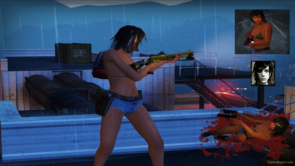 L4D1 Bikini Teen Angst Zoey (in shorts)