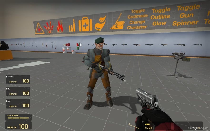 L4D1 Bill in HL2 suit
