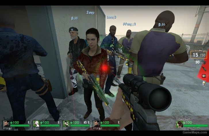 l4d1 blaze hunting rifle camo skin