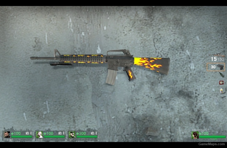 l4d1 blaze riflem16 camo skin