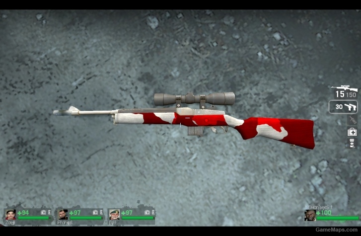 l4d1 bloodhound hunting rifle camo skin