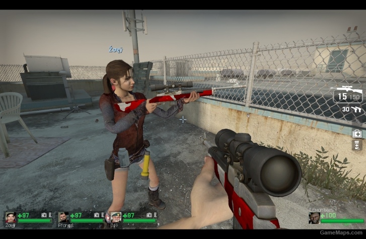 l4d1 bloodhound hunting rifle camo skin