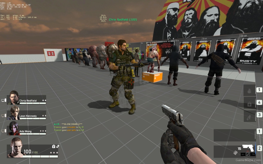 L4D1 Chris Redfield (Asia Outfit) (RE6) Francis