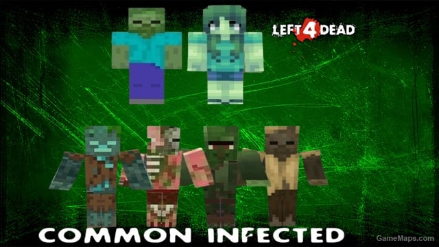 L4D1 Deathcraft zombies＋Minecraft Zombies（Online)