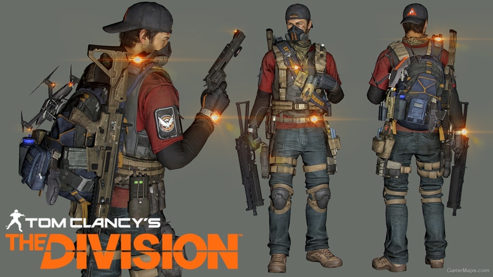 L4D1 Ellis The Division (Masked) replaces Louis